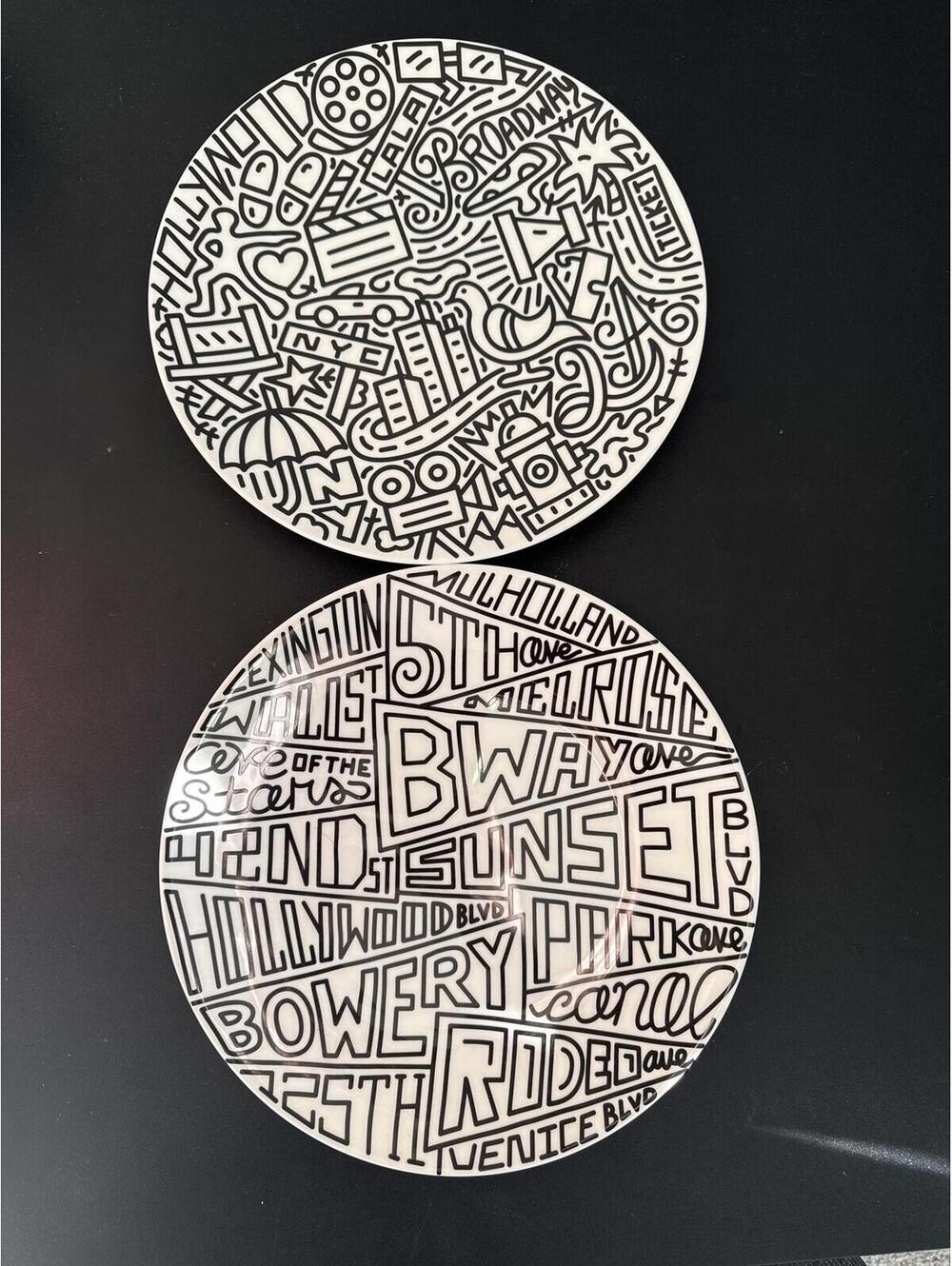SOLD OUT fundraiser plates from Uber x Meals on Wheels x Timothy Goodman Plates